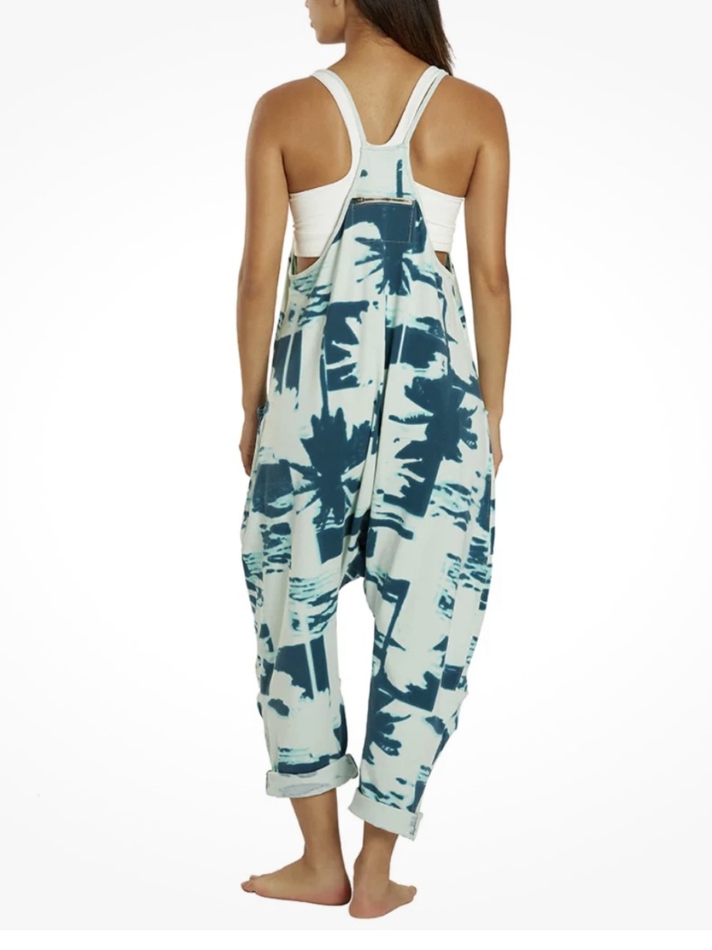 NWOT FP MOVEMENT BY FREE PEOPLE Graphic  Palmy Beach Hot Shot Onesie Jumpsuit - Picture 6 of 7